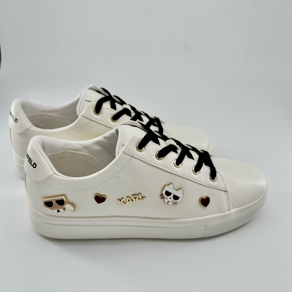 NWOB Karl Lagerfeld Women’s Sneakers White Color - Picture 2 of 8